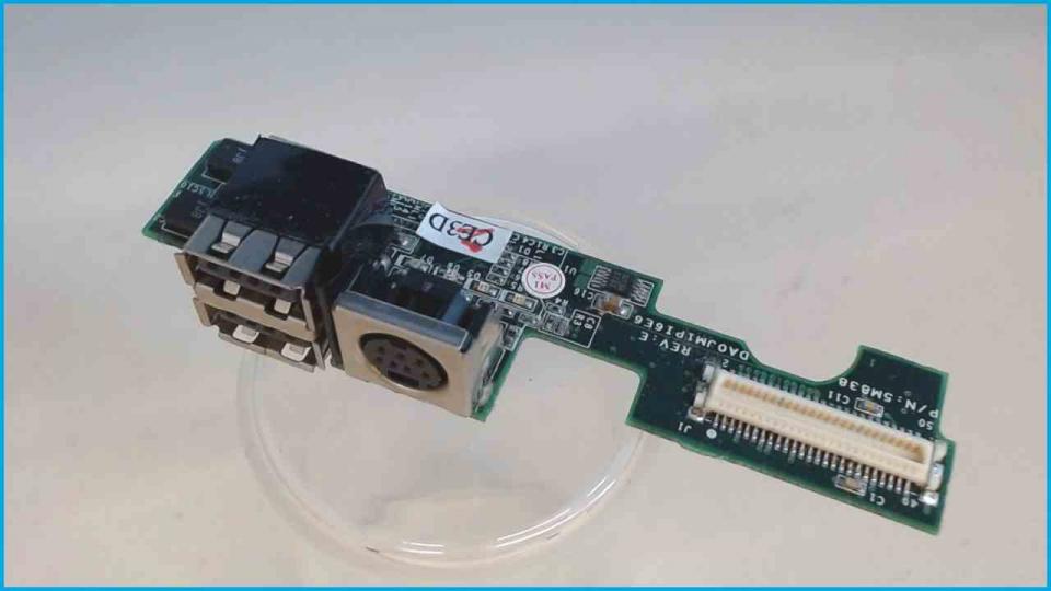 USB Board Electronics PS2 DA0JM1PI6E6 Dell Latitude D500 PP05L