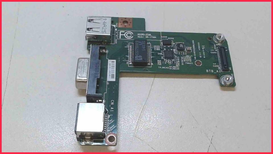 USB Board Electronics VGA LAN MSI CR70