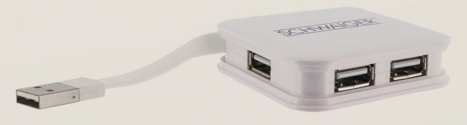 USB Hub 4-fach 2.0 CKHUB 3 Schwaiger Neu OVP