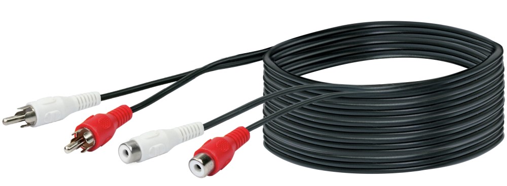 Extension Cable Audio Cinch Plug-Buchse (10m) CIK5155 Schwaiger