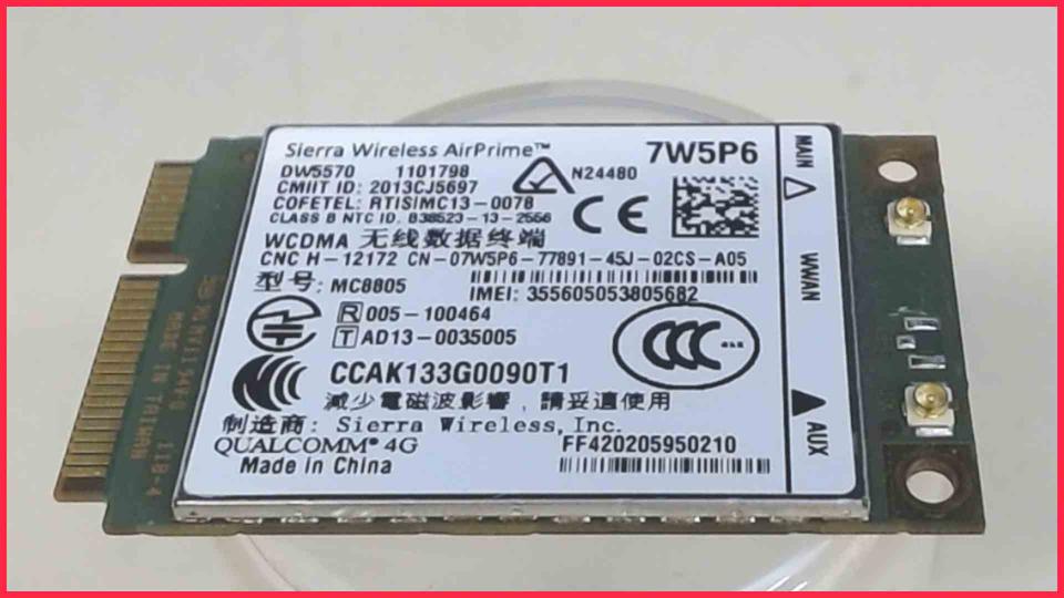 WWAN WiFi Card Board Module CN-07W5P6 Dell Latitude E7240