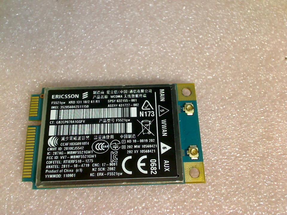 WWAN WiFi Card Board Module Ericsson HP EliteBook 8460p