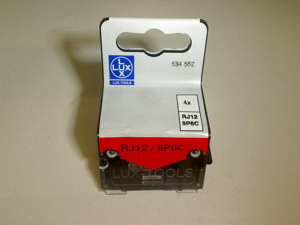 Westernstecker Telefon ISDN RJ12/6P6C LUX (4er Set) OBI Neu OVP