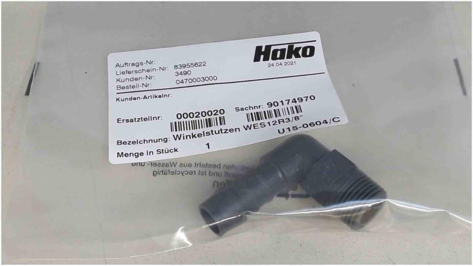 Elbow connector WES12R3/8" Hako 00020020