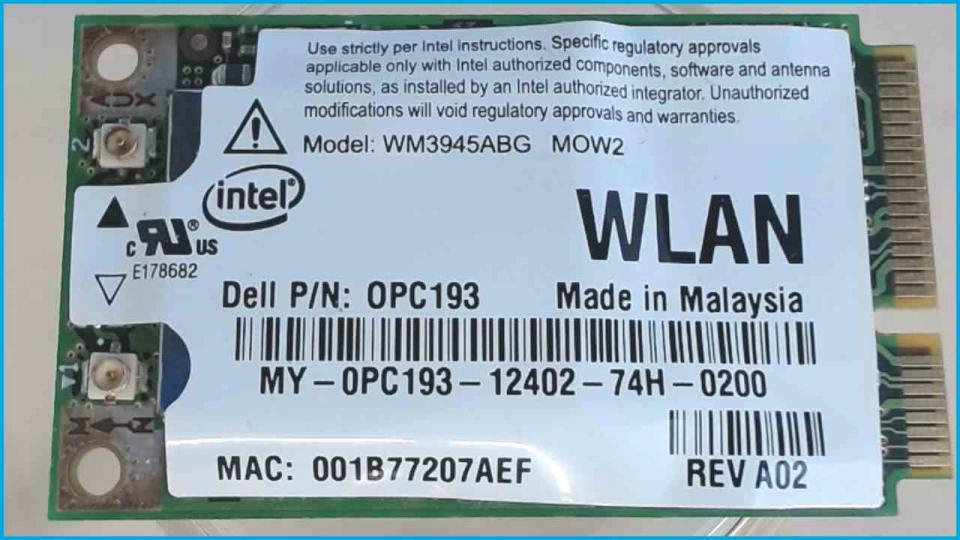Wlan W-Lan WiFi Card Board Module 0PC193 Latitude D820 -5