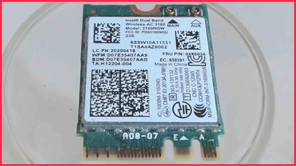 Wlan W-Lan WiFi Card Board Module 3160NGU 04X6034 Lenovo B50