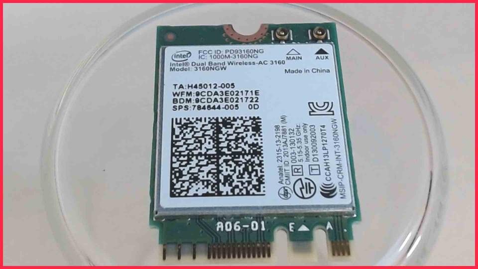 Wlan W-Lan WiFi Card Board Module 3160NGW Gigabyte Brix GB-Bace-3150