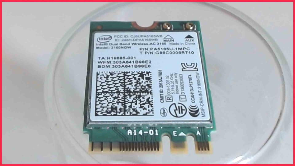 Wlan W-Lan WiFi Card Board Module 3160NGW Toshiba Tecra Z50-A-164