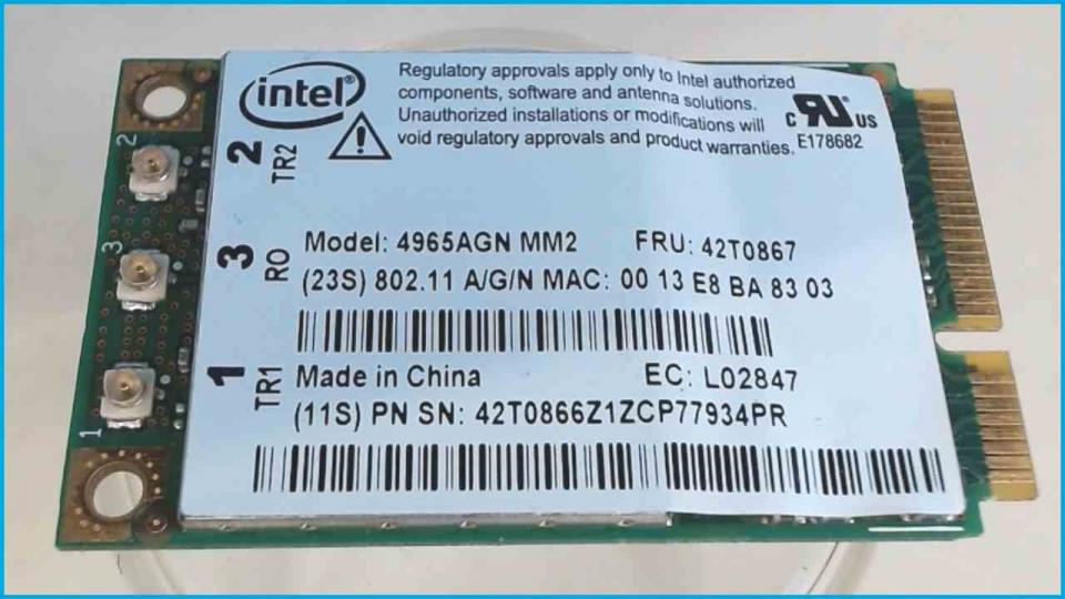 Wlan W-Lan WiFi Card Board Module 4965AGN MM2 IBM Thinkpad T61p 6460-6XG