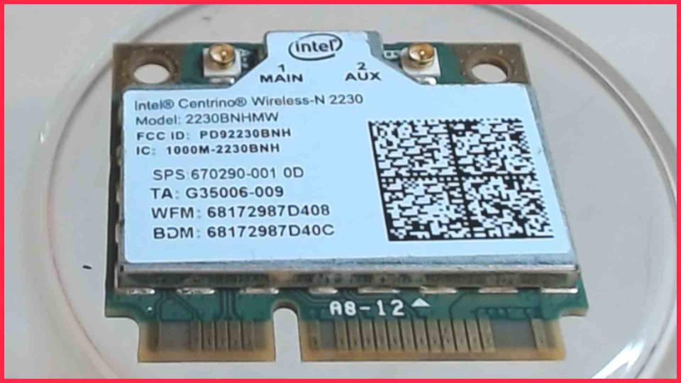 Wlan W-Lan WiFi Card Board Module 670290-001 Fujitsu Lifebook A532
