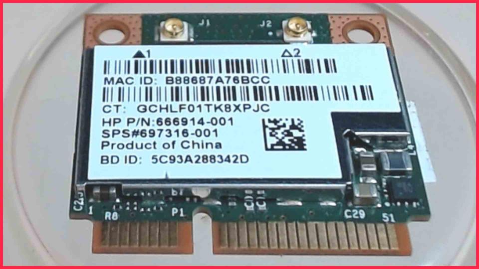 Wlan W-Lan WiFi Card Board Module 697316-001 HP ProBook 640 G1