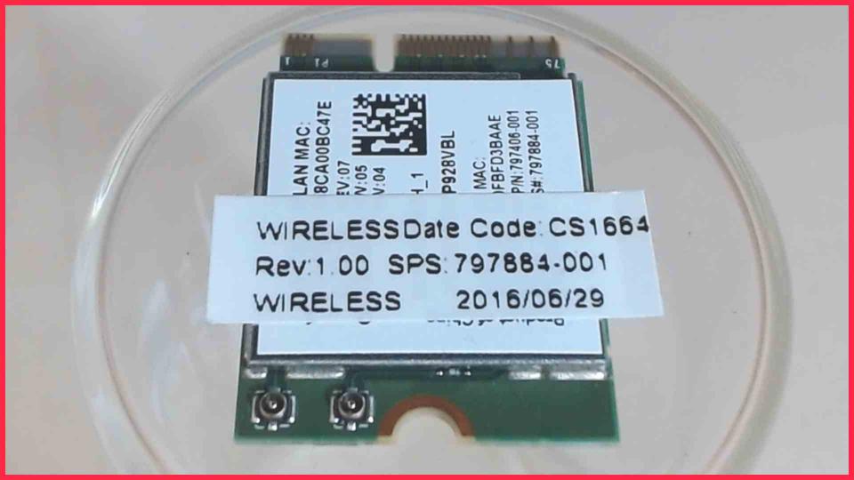 Wlan W-Lan WiFi Card Board Module 797884-001 HP mt42