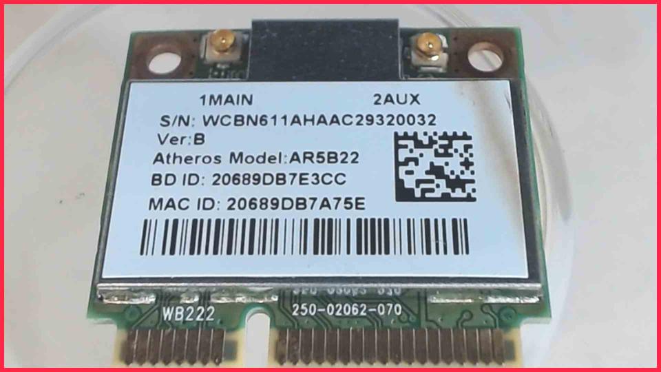Wlan W-Lan WiFi Card Board Module AR5B22 Acer Aspire M5-581TG Q5LJ1
