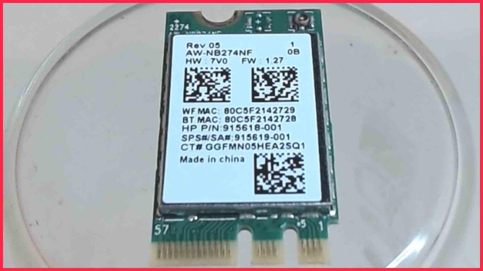 Wlan W-Lan WiFi Card Board Module AW-NB274NF HP 17-bs007ng