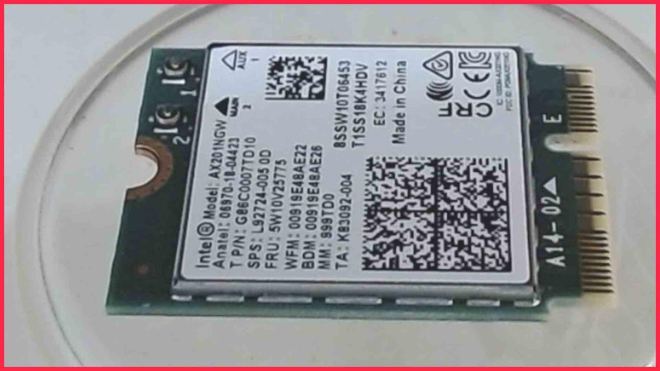 Wlan W-Lan WiFi Card Board Module AX201NGW Lenovo ThinkPad E15 i7