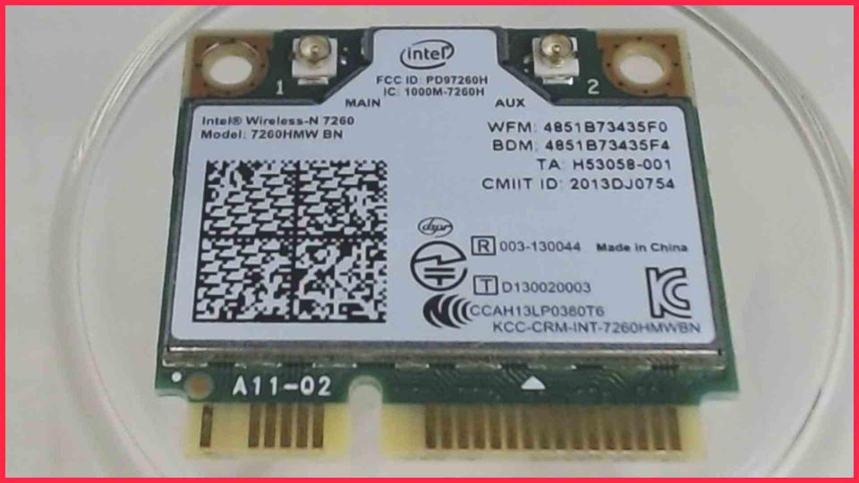 Wlan W-Lan WiFi Card Board Module Intel 7260 Schenker XMG C504 P35