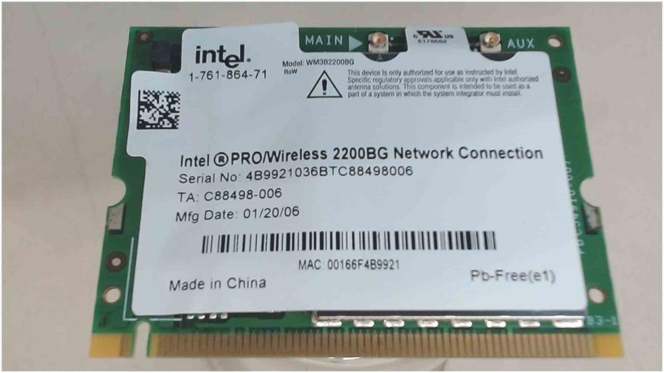 Wlan W-Lan WiFi Card Board Module Intel Sony Vaio VGN-FS485B PCG-7L1M