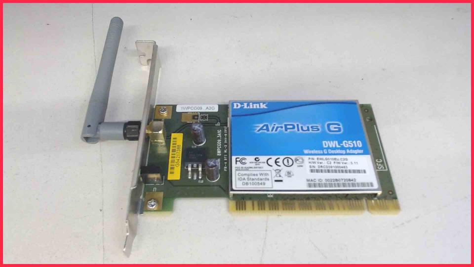 Wlan W-Lan WiFi Card Board Module PCI D-Link DWL-G510 Gigabyte Luxo X140