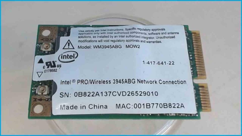 Wlan W-Lan WiFi Card Board Module Sony Vaio VGN-BX41VN PCG-9Y1M
