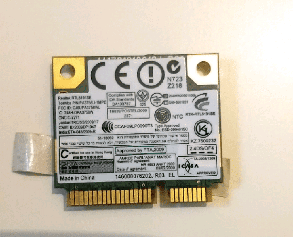Wlan W-Lan WiFi Card Board Module board circuit board Toshiba Satellite L550-20
