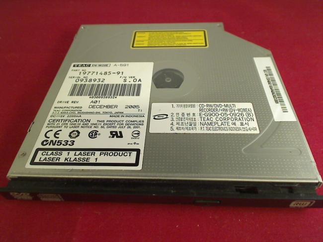DVD Burner Teac DV-W28E A-591 with Bezel & Fixing Samsung NP-R65