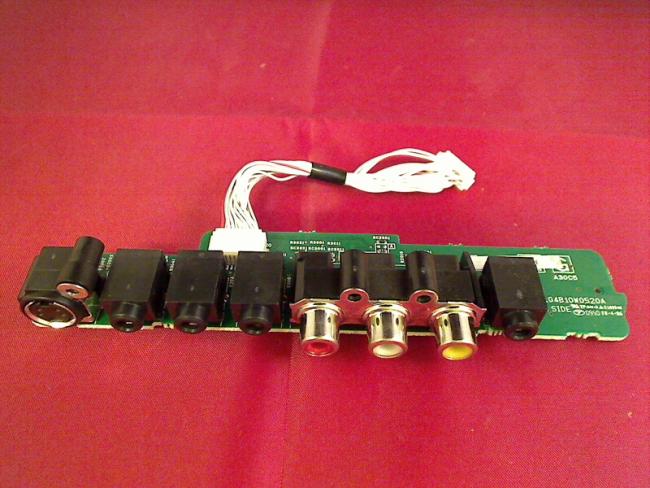 Audio Video Anschluß Board Platine Modul Kabel Cable EIKI LC-XB43N