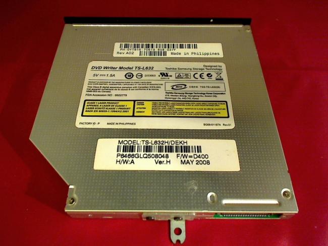 DVD Burner TS-L632 with Bezel & Fixing Dell M90 PP05XA