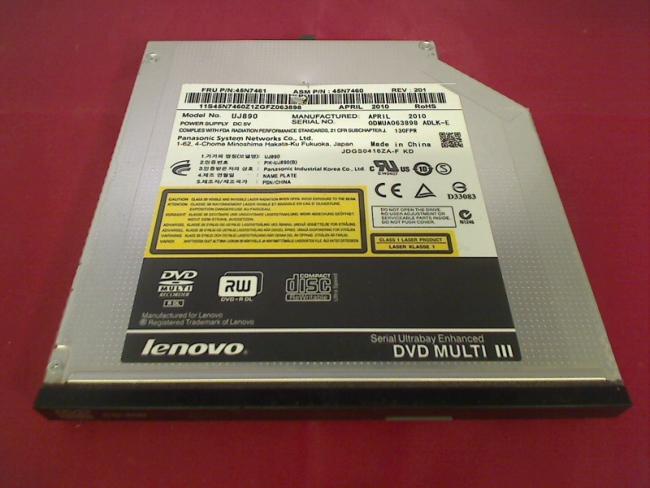 DVD Burner Multi III UJ890 with Bezel & Holders Lenovo T510 4384-BB3