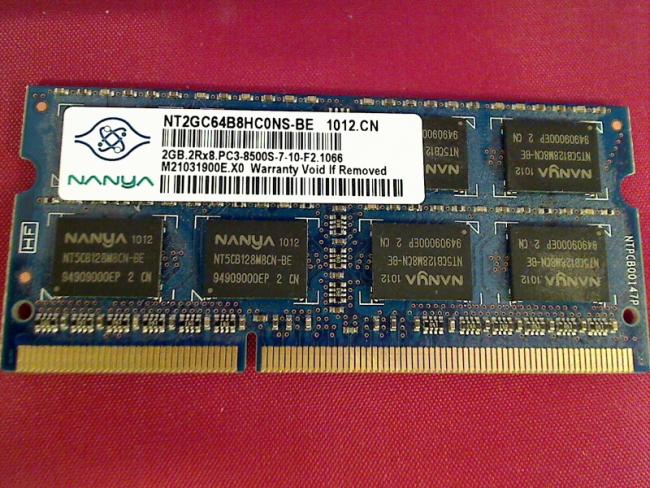 2GB DDR3 PC3-8500S SODIMM Ram Memory Lenovo T400 2768-GP6