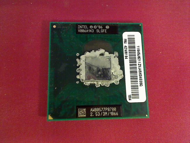 2.53GHz Intel Core 2 Duo P8700 CPU Prozessor Lenovo T400 2768-GP6