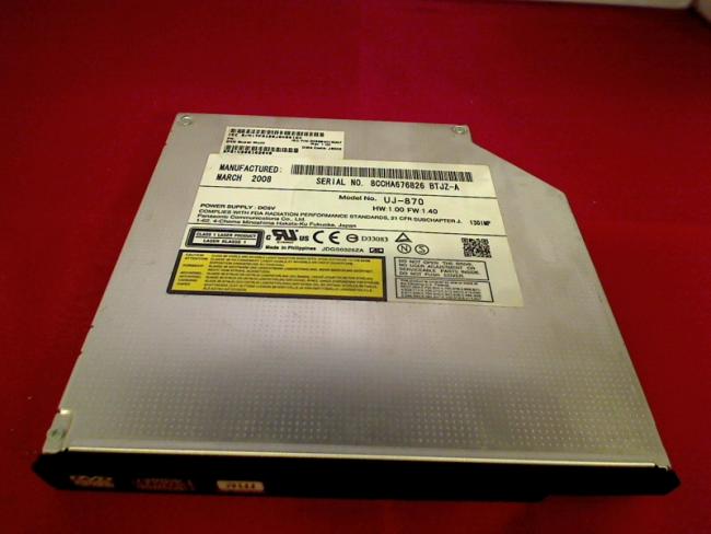 DVD Burner UJ-870 with Bezel & Fixing Toshiba L130-14C