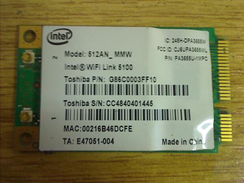 WLan WiFi Board Module board circuit board Fujitsu Siemens Amilo Xa 2528 Xa 2529