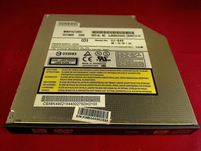 DVD Burner UJ-840 with Bezel & Fixing BenQ Joybook R22E