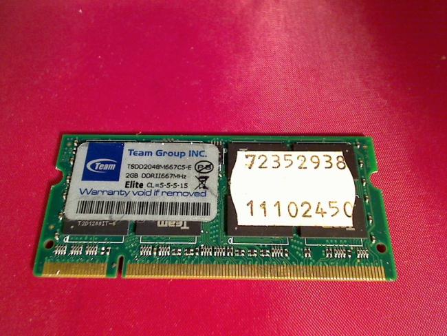 2GB DDR2 667MHz Team SODIMM Ram Memory Asus V6000 V6800VA