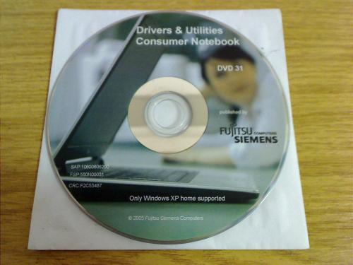 Driver & Utilities CD DVD from Fujitsu Siemens Amilo A7645