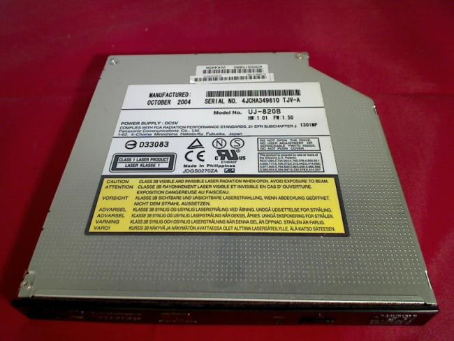 DVD Burner UJ-820B with Bezel & Fixing Toshiba M30X-148