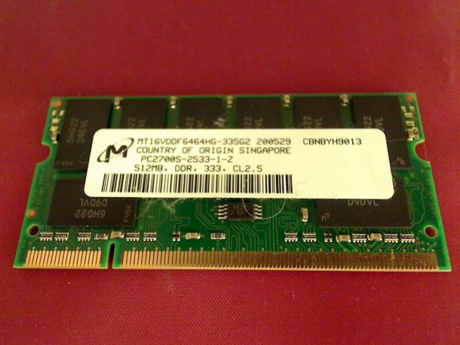 512MB DDR PC 2700S SODIMM Ram Memory Memory HP Compaq nx 9000
