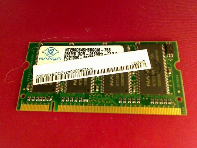 256MB DDR PC2100S 266MHz Nanya SODIMM Ram FUJITSU Lifebook E4010D