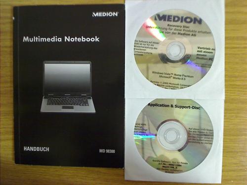 Recovery DVDs & Handbuch for Medion md98300