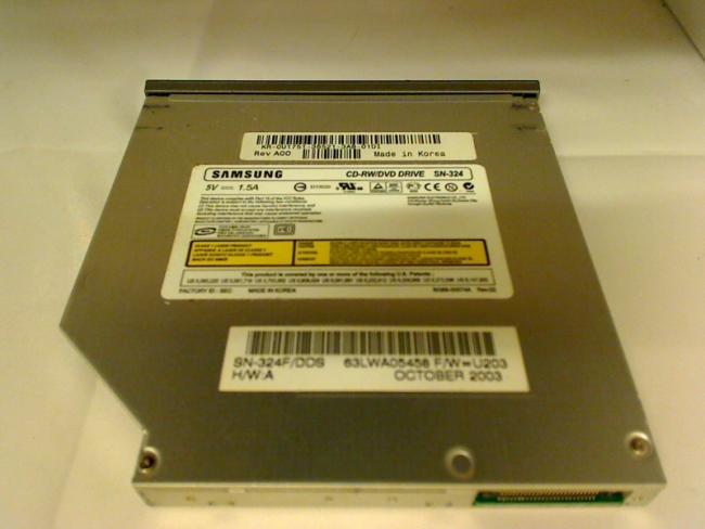 CD-RW/DVD Drive SN-324 with Bezel Dell D800 PP02X