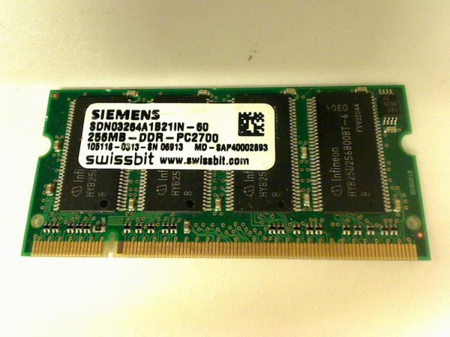 256MB DDR PC2700 Siemens SODIMM Ram Memory Dell D800 PP02X