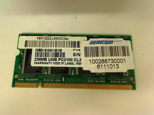256MB DDR PC2100 SODIMM Ram Memory Gericom Blockbuster 124231