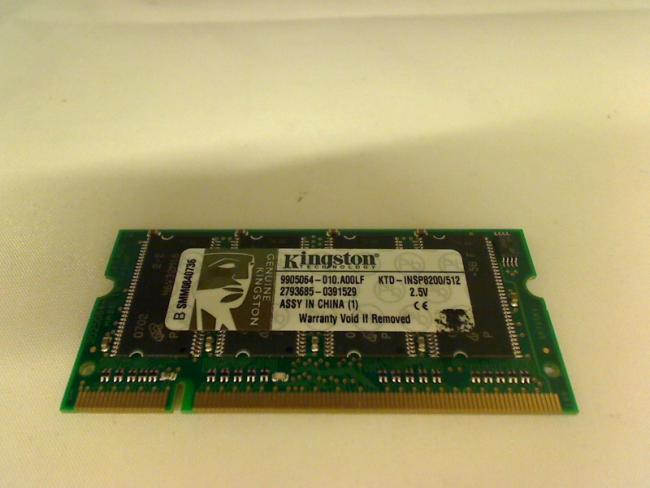 512MB DDR Kingston SODIMM Ram Memory Toshiba Satellite Pro SPA40
