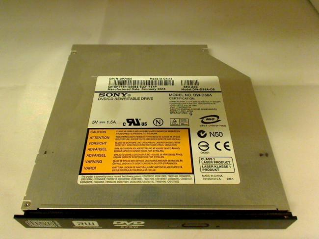 DVD Burner Sony DW-D56A with Bezel & Holders from Dell Inspiron 6000 PP12L