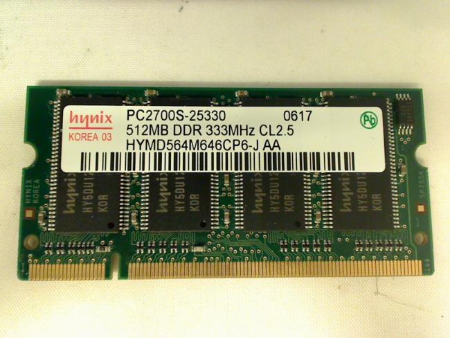 512MB DDR PC-2700S 333MHz SODIMM Ram Memory Memory FS Amilo L1300