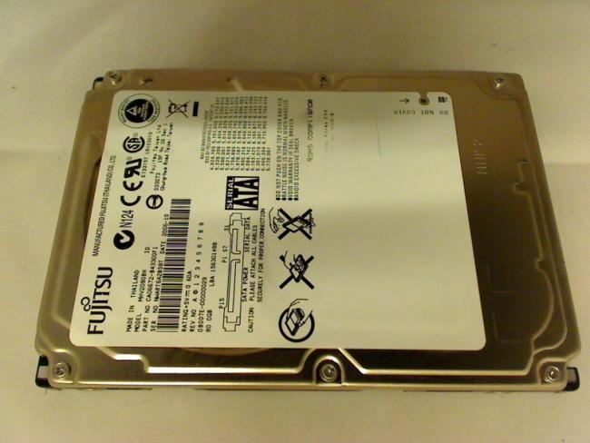 80 GB HDD SATA 2.5" MHV2080BH Festplatte Fujitsu AMILO La1703 E25