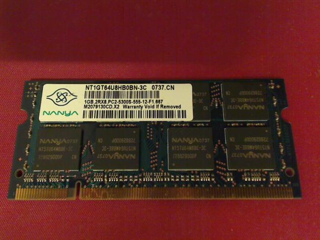 1GB DDR2 PC2-5300S NANYA SODIMM Ram Memory Acer 5720G 602G50Mi