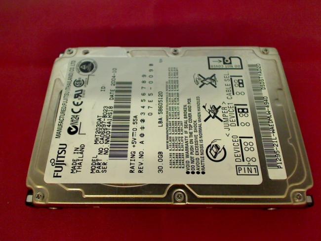 30GB HDD Festplatte FUJITSU MHT2030AT IDE 2.5" Acer Aspire 5100 (2)