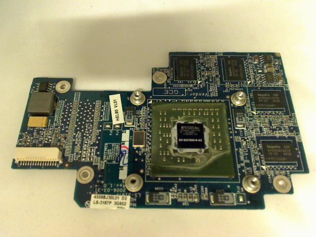 GPU Grafik Card Board Module board Nvidia 7600 LS-3167P 3G652 Compal EL80