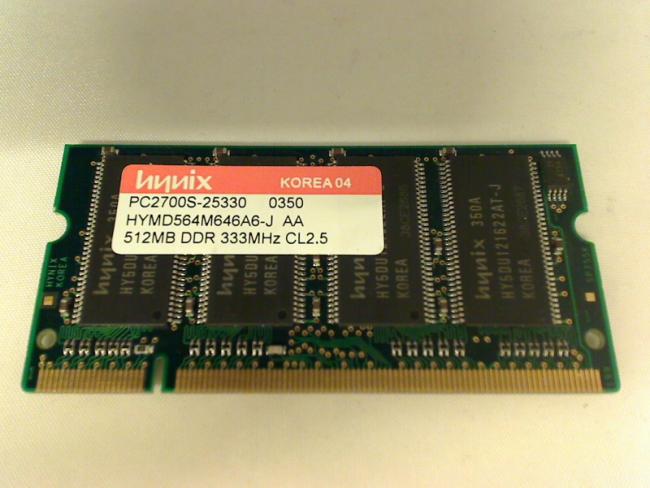 512MB DDR 333 PC2700S SODIMM Ram Memory Targa Traveller 826T MT32